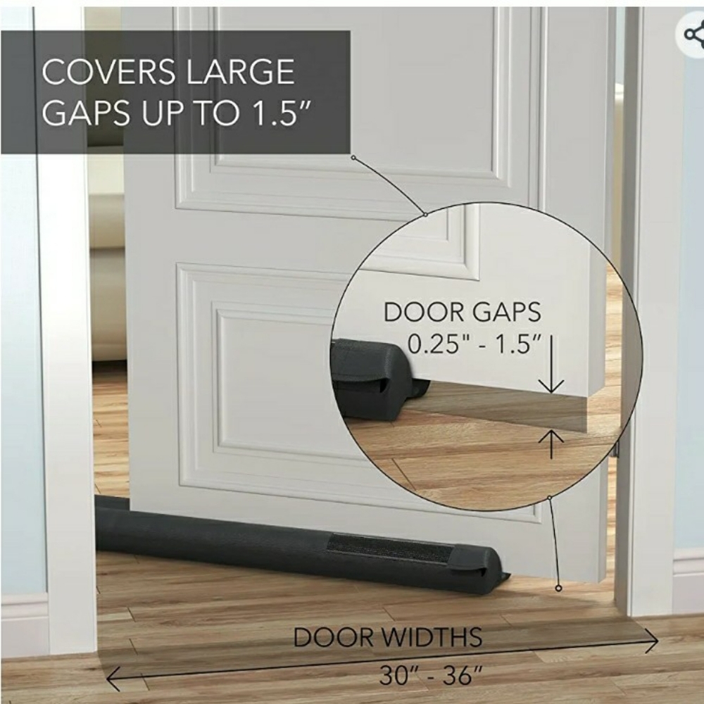 Everlasting Comfort Under Door Draft Stopper - Thicker 2" Foam Strip